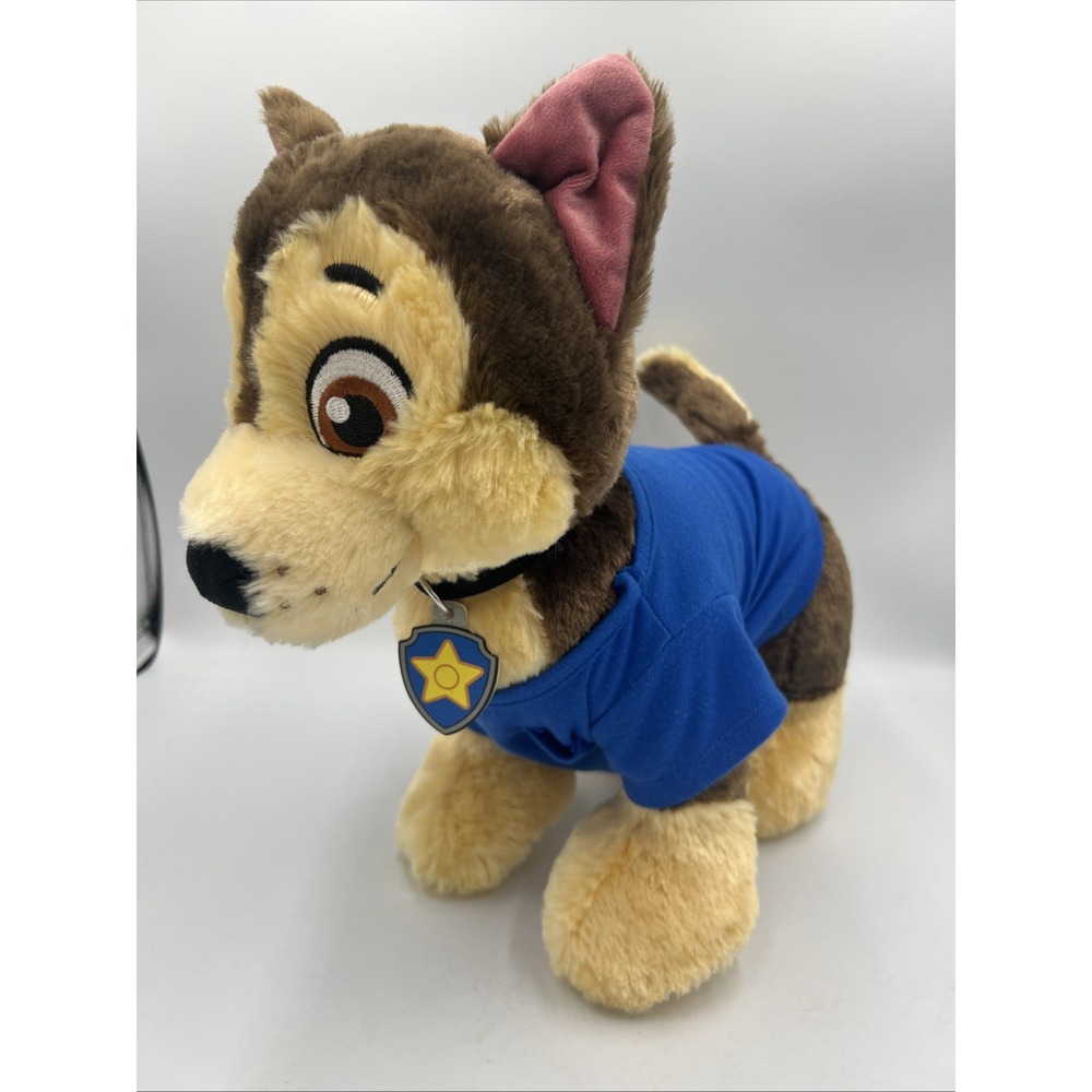 Build A Bear Paw Patrol CHASE 15" Plush Brown Dog BAB Nickelodeon